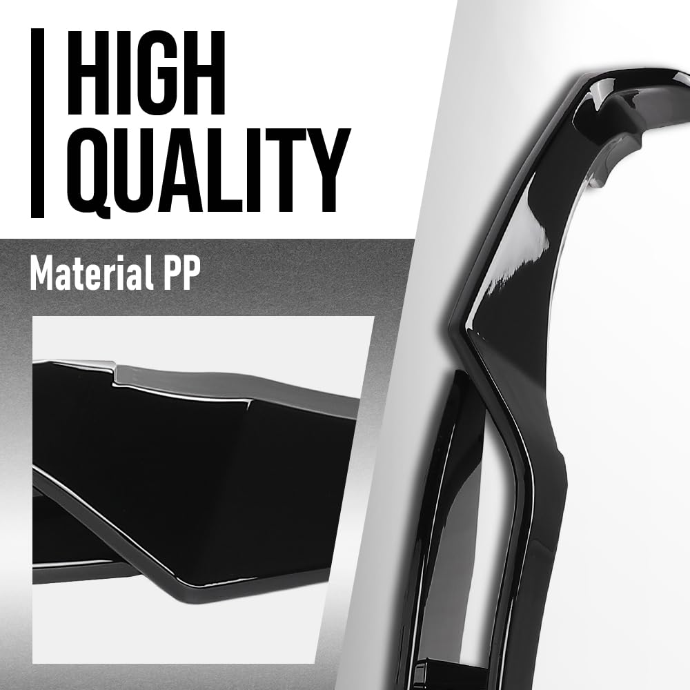 G-PLUS Front Bumper Lip Splitter Spoiler Compatible with BMW X3 G01 X4 G02 2017 2018 2019 2020 2021, Only Fit Model with M Sport Bumper Front Splitter Lip Gloss Black