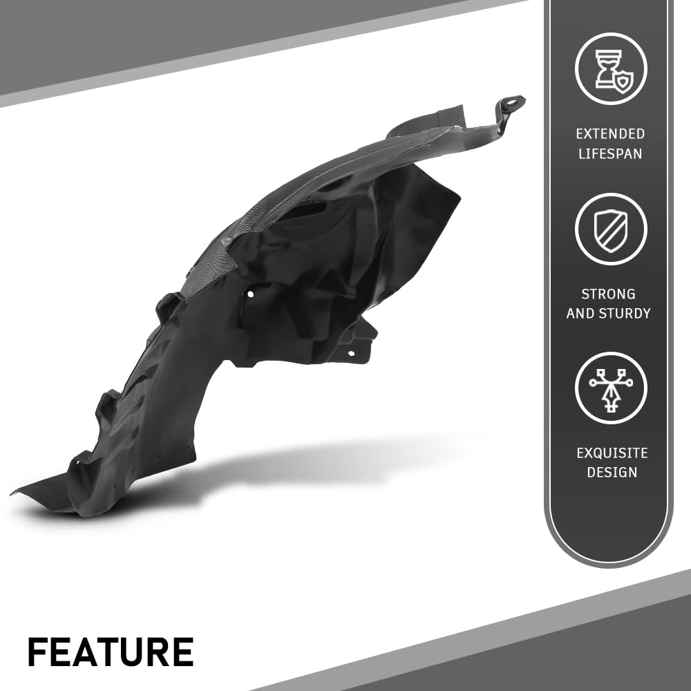 G-PLUS Front Left Side Fender Liner Compatible with Benz E400 2015-2017,Fit Benz E550 2014-2017,Fit Benz E350 2014 MB1248176