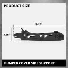 G-PLUS Bumper Side Support Bracket Compatible with Porsche Cayenne 2015-2018 Side View