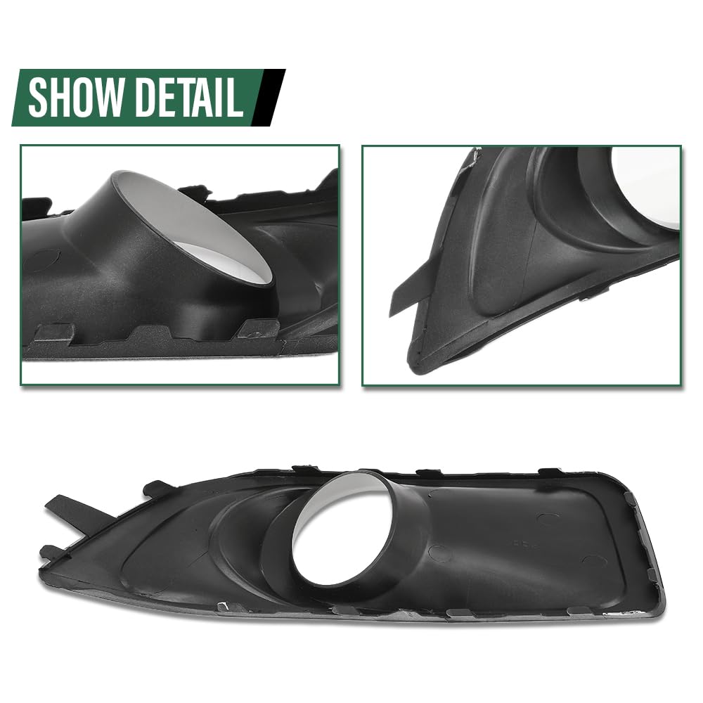 G-PLUS Fog Light Trim Set Left & Right w/Fog Light Hole Compatible with Subaru Outback 2.5i Sport 2010,Fit Subaru Outback 2.5i Touring 2012 57731AJ42A