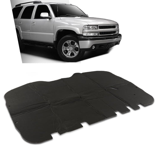 G-PLUS Hood Insulation Pad 1/2" with Clips Compatible with Chevy Tahoe 2000-2006/Fit Chevy Suburban 1500 2500 2000-2006