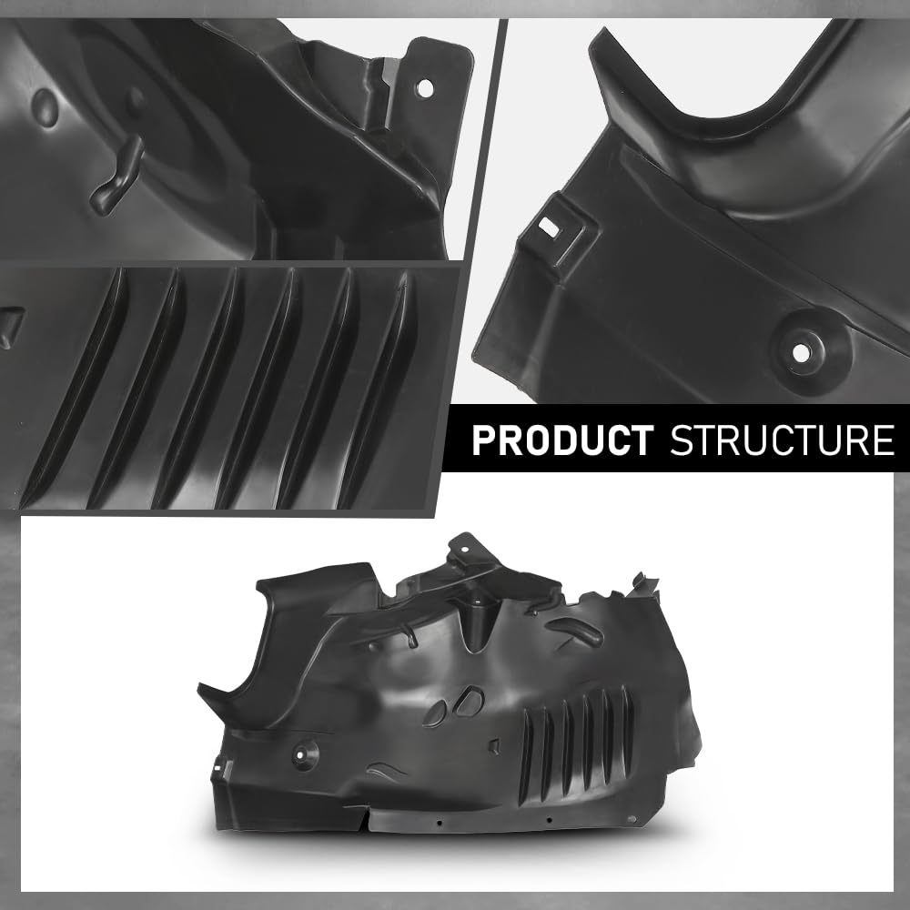 G-PLUS Front Left Driver Side Fender Liner Compatible with Benz C300 C350 2008-2011 MB1248145, 2046905730