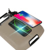 G-PLUS Center Console Armrest Lid w/Wireless Charger Compatible with 2015-2019 Chevy Tahoe/Suburban GMC Yukon/Yukon XL (Brown)