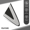 G-PLUS Front Right Side Fender Molding Trim Part Mirror Corner Triangle Trim View Mirror Flag Applique Panel Cover Compatible with Cadillac XTS 2013-2019 22955948 Chrome and Black
