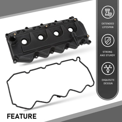 G-PLUS Engine Valve Cover w/Gasket Compatible with Nissan Navara D22 D40 YD25 Engines 13264-VM00A