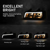 G-PLUS LED Headlights Assembly Front Headlamps Compatible with Chevy Express GMC Savana 1500 2003-2014, Fit Chevy Express GMC Savana 2500 3500 2003-2023 Clear Lens Black Housing