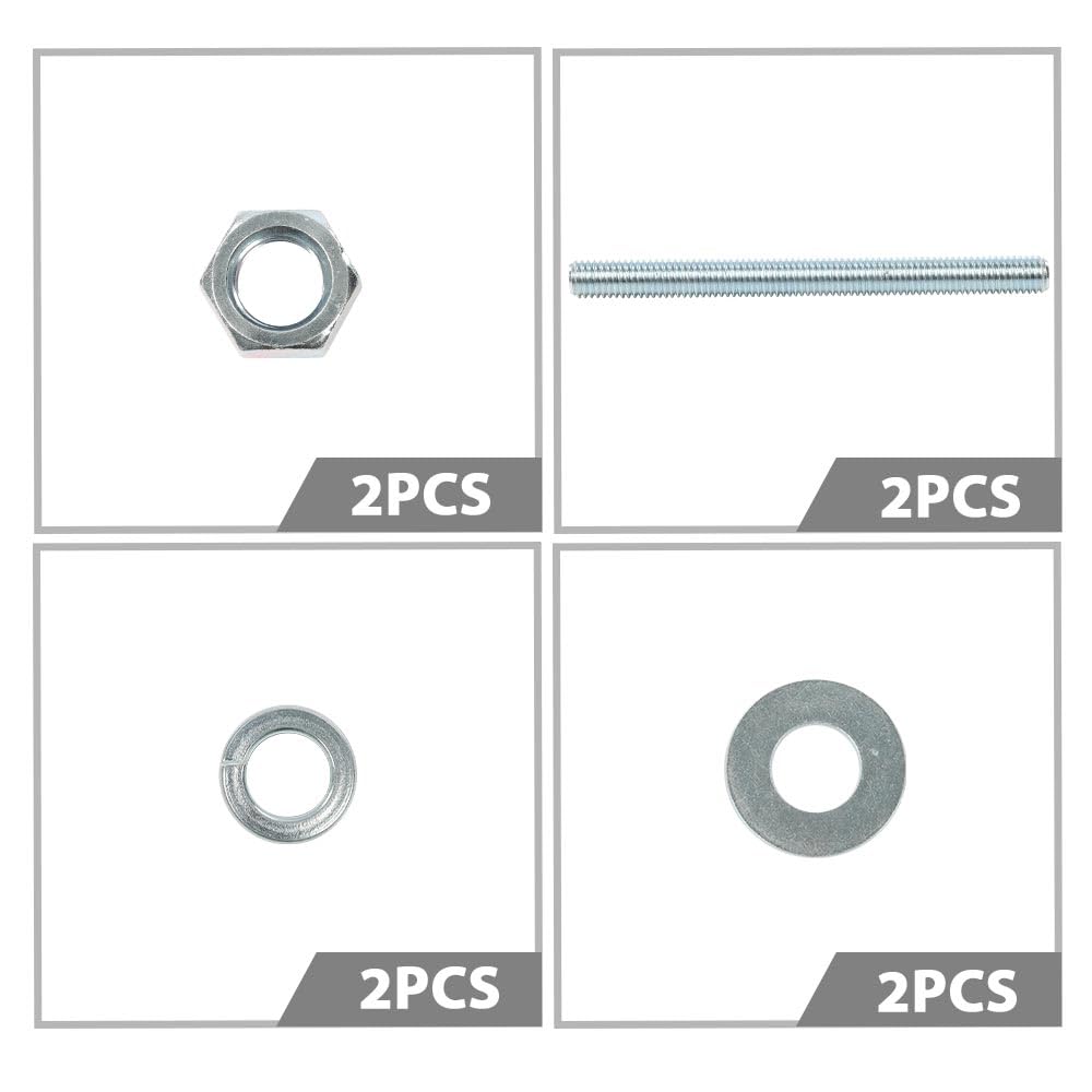 G-PLUS Universal Front Air Ride Bag Brackets Kit Cups 4.5" OD Compatible with Any Cars & Trucks with 4.5" Front Coil Spring Diameter