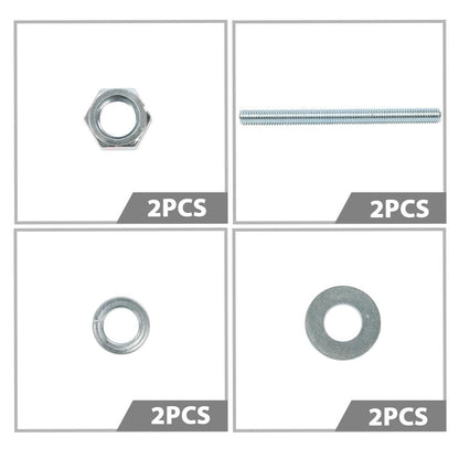 G-PLUS Universal Front Air Ride Bag Brackets Kit Cups 4.5" OD Compatible with Any Cars & Trucks with 4.5" Front Coil Spring Diameter