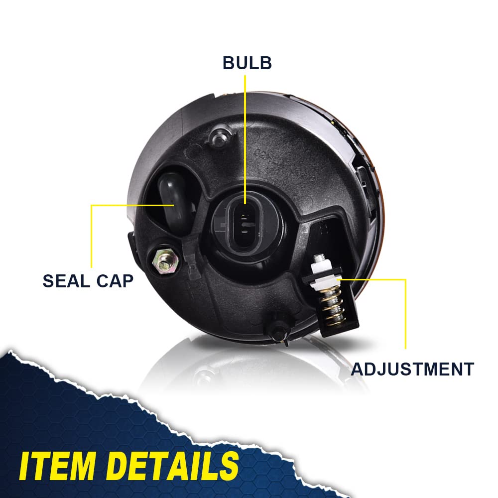 G-PLUS Bumper Fog Lights Compatible with 2004-2015 Nissan Titan / 2005-2007 Nissan Armada Driving Fog Lamps w/Bulbs Left and Right Side neblineros para autos delantero faros antiniebla