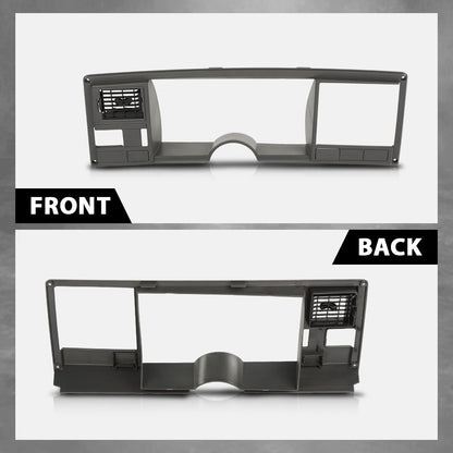 G-PLUS Speedometer Dash Bezel Trim Compatible with Chevy Silverado GMC Sierra Truck 1988-1994 Gray