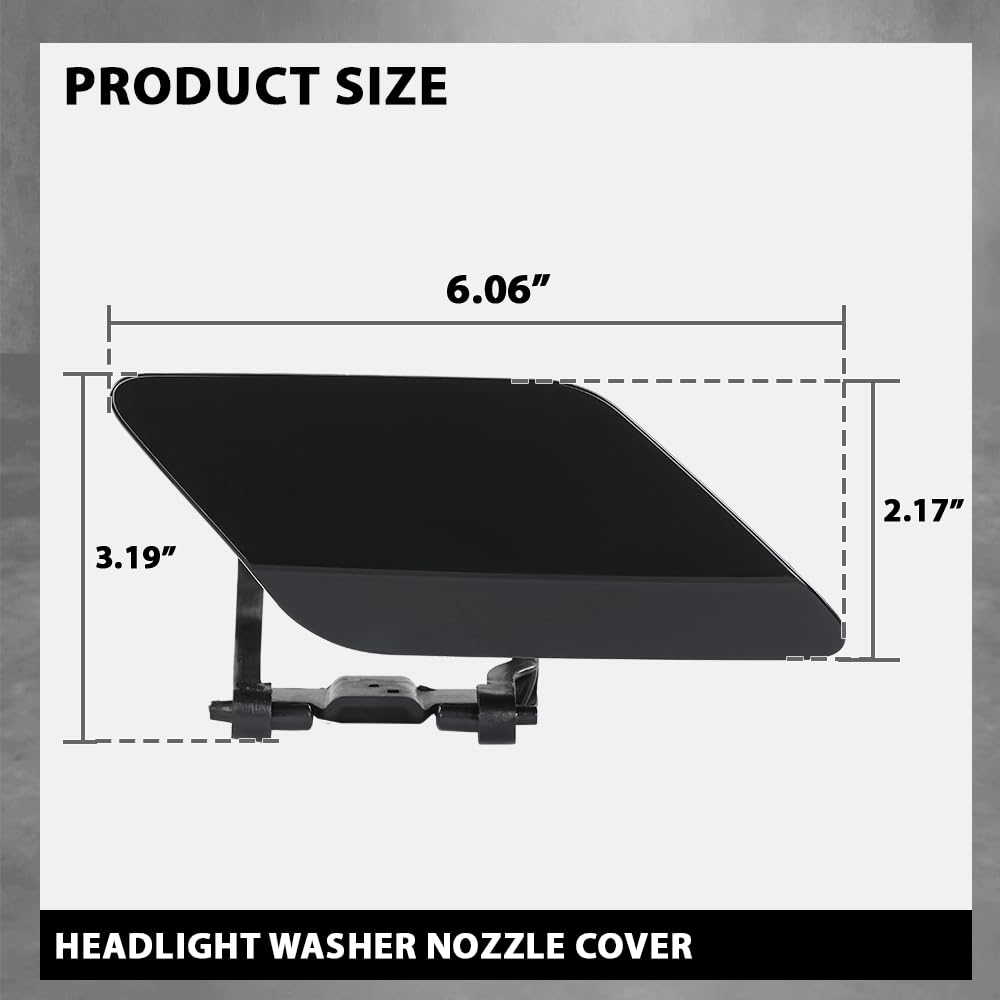 G-PLUS Front Headlight Washer Cover Right and Left Compatible with Benz E-Class W212 E500 E350 E250 2009-2013 A2128600108