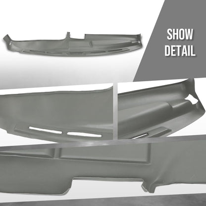 G-PLUS TPE Dash Cover Dashboard Cover Compatible with Ford F350 Xl/XLT V8 5.8L 1992-1997 Fit Ford Bronco XLT/Eddie Bauer V8 5.0L 1992-1996 Gray