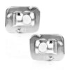 G-PLUS Front Clear Chrome Parking Signal Light Set Compatible with 2003-2008 H2 Hummer 2005-2008 H2 SUT White 844176006196
