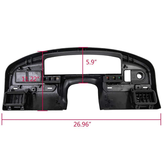 G-PLUS Dashboard Dash Panel Bezel Compatible with 1992 1993 1994 1995 1996 1997 Ford F150 F250 F350 Super Duty Instrument Dash Panel Replacement for F2TZ15044D70A Gas Engines ONLY