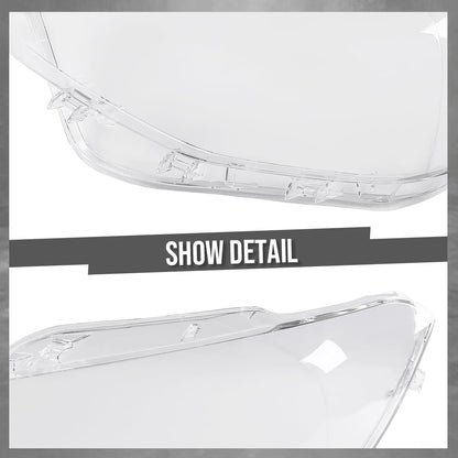 G-PLUS Headlight Lens Cover Compatible with BMW F20 2012-2014 Left & Right Pair Front Headlamp Lens Cover Clear