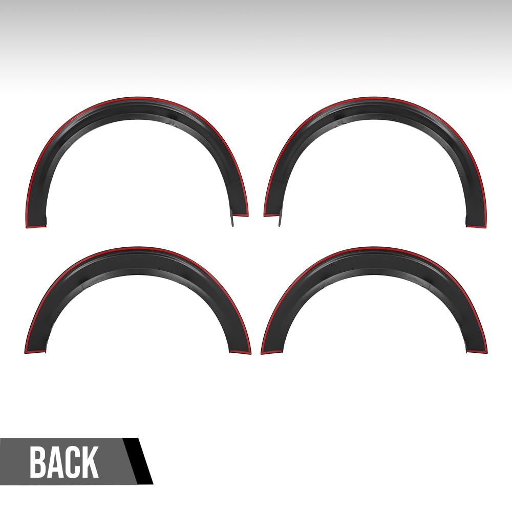 G-PLUS Fender Flares Compatible with Ford Maverick 2022 2023 2024 2025 Front Rear Wheel Eyebrow Fender Trim Smooth Black