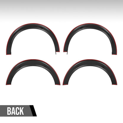 G-PLUS Fender Flares Compatible with Ford Maverick 2022 2023 2024 2025 Front Rear Wheel Eyebrow Fender Trim Smooth Black