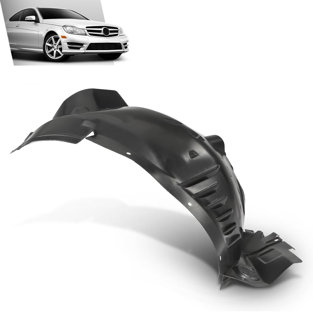 G-PLUS Fender Liner Front Passenger Side Compatible with Benz C250 C300 C350 Sport 4Matic, Base Luxury 2012-2014 2046905930
