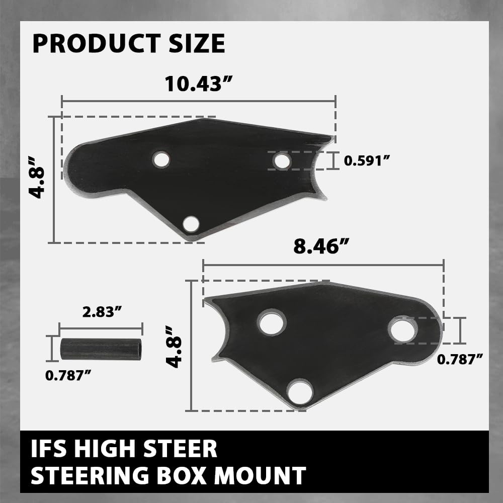 G-PLUS High Steer Steering Box Mount Fit for Toyota IFS Steering Box