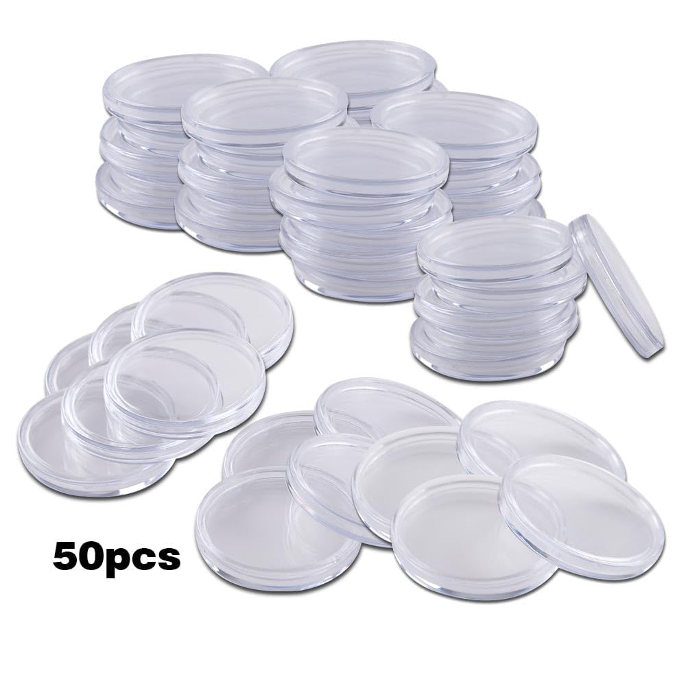 G-PLUS 30.6mm Coin Holders Capsule Fit for JFK Half Dollar w/Box Direct Fit Airtight 50