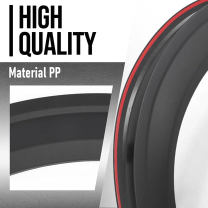 G-PLUS Front and Rear Wheel Eyebrow Fender Trim Compatible with Ford Maverick 2022 2023 2024 2025 Black
