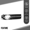 G-PLUS Fog Light Trim Front Right Compatible with Volvo V70 2008-2010 / S80 2007-1013 Fit Cars with Park Assist 34430920 Chrome Black