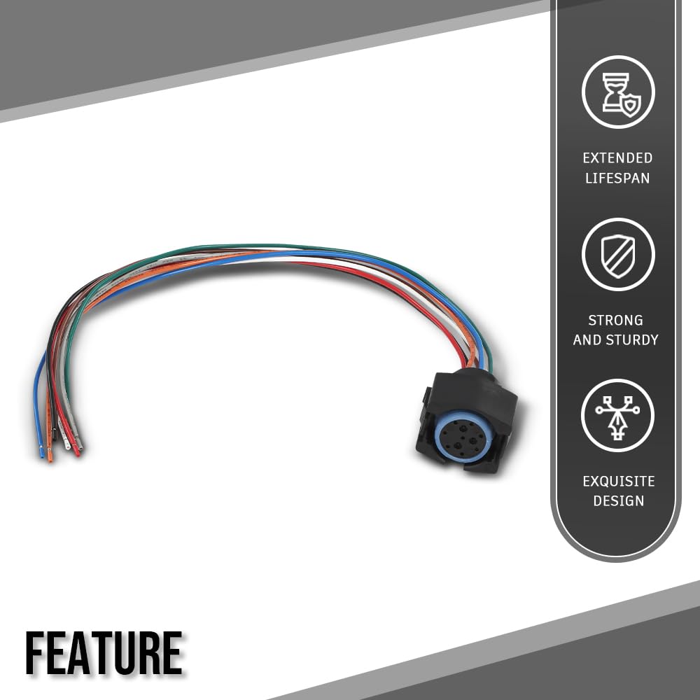 G-PLUS Transmission Wiring Harness Repair Kit Fit Chrysler Dodge Jeep Products with The 42RE 44RE 46RE 47RE A518 Model Automatic Transmissions 1994-2025 12445BK, 350-0062 Black