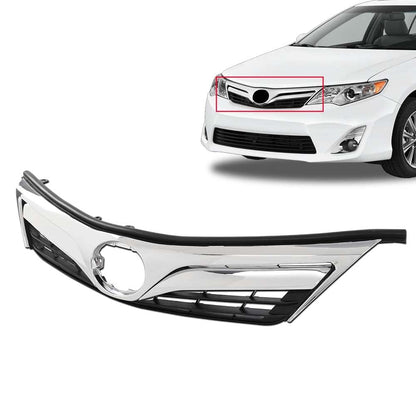 G-PLUS Front Upper Bumper Grille Compatible with Toyota Camry L LE XLE 2012-2014 53101-06560 104-51375 TO1200343