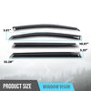 G-PLUS Out-Channel Window Visor Deflectors Tape-On Side Rain Guards Compatible with Subaru Outback(Premium, Limited, Touring) 2020-2025 4PCS Smoky