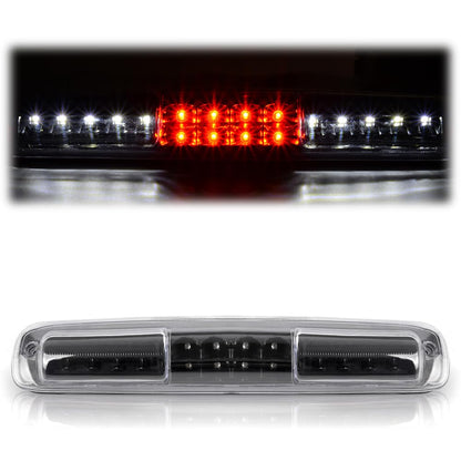G-PLUS LED 3rd Brake Light Compatible with Chevy Silverado/GMC Sierra1500 2500 3500 1999-2007 Cargo Light Rear LED High Mount Stop Light Clear Lens Black Housing
