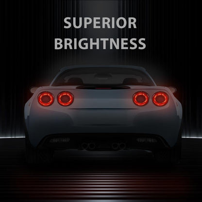 G-PLUS LED Rear Tail Lights Brake Lamp Compatible with Chevy Corvette C6 Coupe 2005-2013 Smoke Lens 25958215,22762674 luces traseras, faros traseros Luces Traseras Rear Brake Lamps Assembly