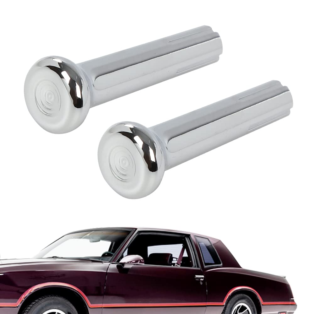 G-PLUS Cars Chrome Door Lock Knobs Pair IN6728Z