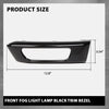 G-PLUS Pair Front Fog Light Lamp Trim Bezel Black Compatible with Land Rover Range Rover Sport Without SVR 2014-2017
