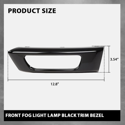 G-PLUS Pair Front Fog Light Lamp Trim Bezel Black Compatible with Land Rover Range Rover Sport Without SVR 2014-2017