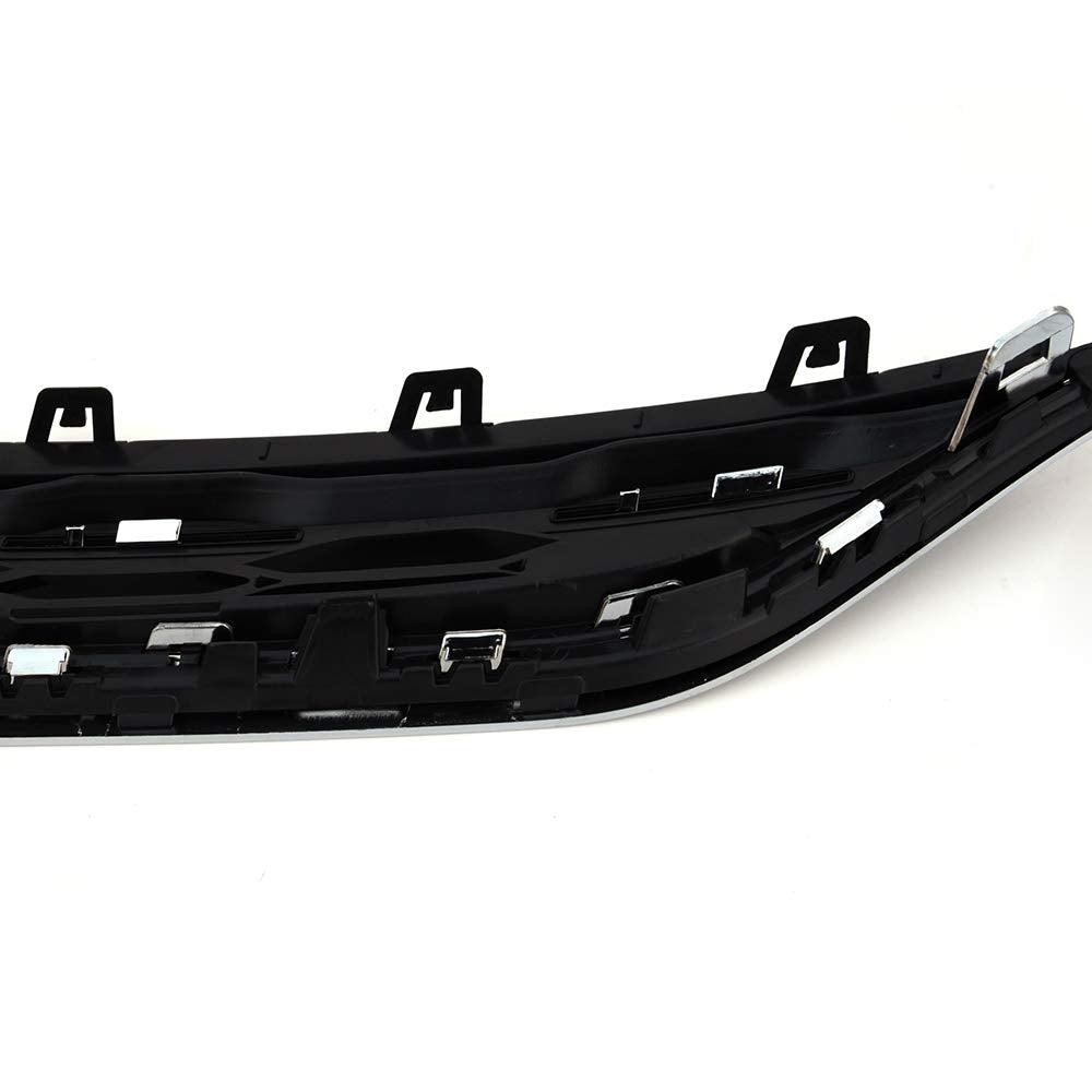 G-PLUS Chrome Front Bumper Upper Grille Assembly Compatible With 2016-2018 Chevy Malibu ABS Honeycomb Mesh Grille Replacement