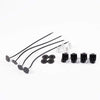 G-PLUS Universal 7" Electric Black Engine Cooling Fan + 15 Row 10AN-AN10 Aluminum Engine Transmission Oil Cooler Blue