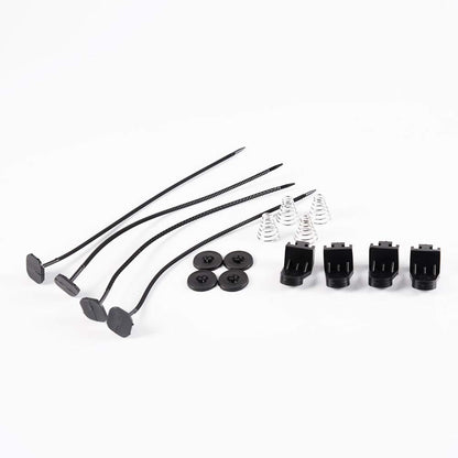 G-PLUS Universal 7" Electric Black Engine Cooling Fan + 15 Row 10AN-AN10 Aluminum Engine Transmission Oil Cooler Blue