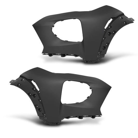 G-PLUS Front Bumper Cover Driver Left and Right Side Compatible with Chevy Trailblazer 2021-2022 NOT Fit RS Model 42749518, 42749517, 42772013, 42772012 Black