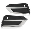G-PLUS Fog Light Hole Cover Set Left & Right Side Compatible with Volvo XC60 2018 2019 2020 2021 31694538, 31694538-5 Chrome Black