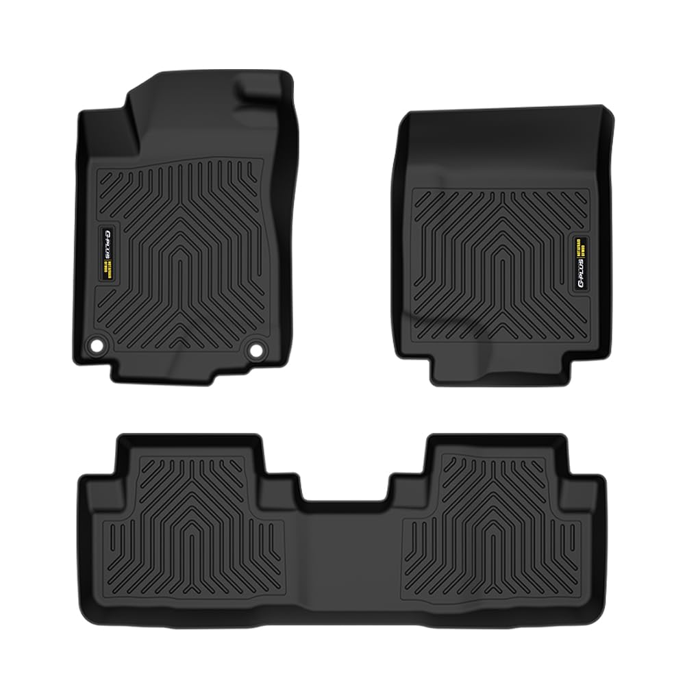 TPE Floor Mats Fit Honda CR-V LX EX SE 2012-2016 (Not Fit Touring & EX-L) 1st & 2nd Row Truck Accessories Cargo Liners All Weather Protection 3pcs Black Alfombras para Carro
