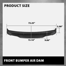 G-PLUS Air Dam Deflector for Dodge Ram 1500 2019-2023 Front Bumper Close-up View