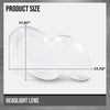 G-PLUS Headlight Lens Cover Compatible with Benz W230 SL500 SL600 SL55 2003-2008 Left & Right Pair Front Headlamp Lens Cover Clear