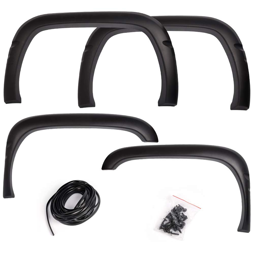 G-PLUS Fender Flares, Compatible With 1994-2001 Dodge Ram 1500/2500/3500 Models Only, Matte Pickup Truck Accessories Trim Cover Protector 4pcs