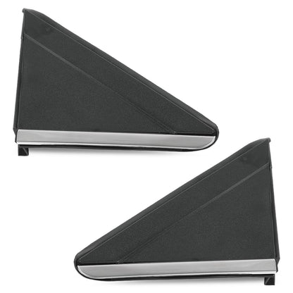 G-PLUS Mirror Flag Applique View Mirror Triangle Trim LH & RH Exterior Side w/Trim Compatible with Chrysler Town & Country 2008-2016/Fit Dodge Grand Caravan 2008-2020
