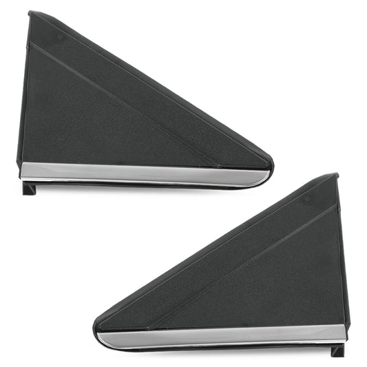 G-PLUS Mirror Flag Applique View Mirror Triangle Trim LH & RH Exterior Side w/Trim Compatible with Chrysler Town & Country 2008-2016/Fit Dodge Grand Caravan 2008-2020