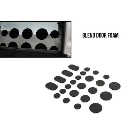 G-PLUS Blend Door Foam Fix Set Compatible with 1998-2012 Beetle (Mk4) 1992-2005 Jetta/Golf (Mk3, Mk4) 1993-2005 Jetta (B4, B5, B5.5) Blend Door Foam Fix 23pcs (Black)