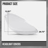 G-PLUS Headlight Lens Cover Compatible with Porsche Cayenne 958 Model 2011-2014 Left & Right Pair Front Headlamp Lens Cover Clear