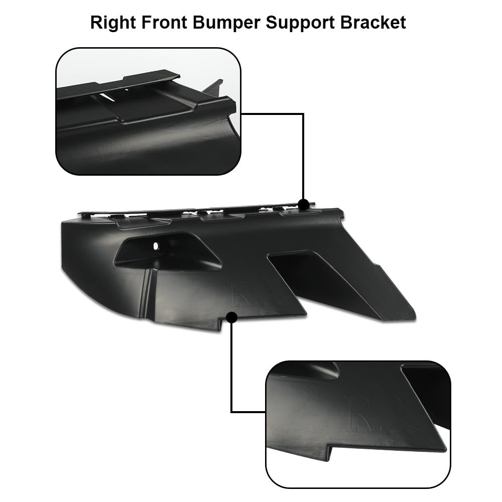 G-PLUS Pair Front Bumper Support Bracket Compatible with Ram 1500 Classic 2013-2019 (2019 1500 Classic DS Model) 68104944AD 68104945AE CH1043121 CH1042121