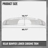 G-PLUS Rear Bumper Lower Chrome Trim Compatible with Benz ML550 ML500 2013-2015 A1668804340, A1668804440 Silver