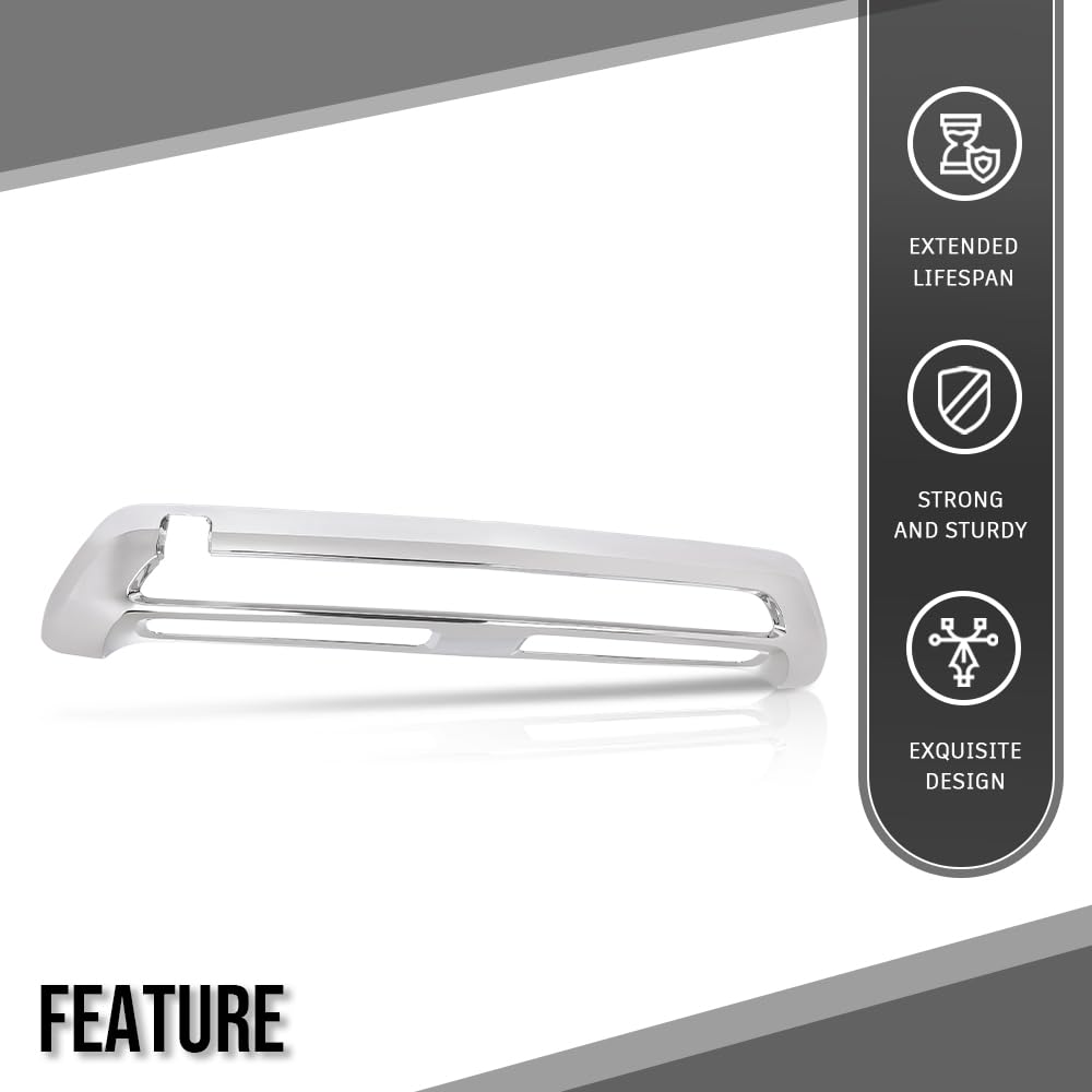 G-PLUS Front Bumper Face Bar Trim Molding Step Pad Compatible with Benz GLS450 2017-2019 1668850501, 1668852138 Silver